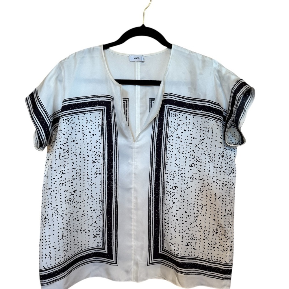 Vince Monochrome Women's Tunic - Picture 2 of 5